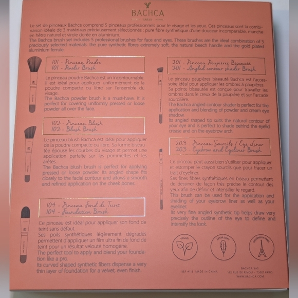 Bachca | Makeup Kit | 5 Professional Makeup Brush Set - Picture 2 of 4